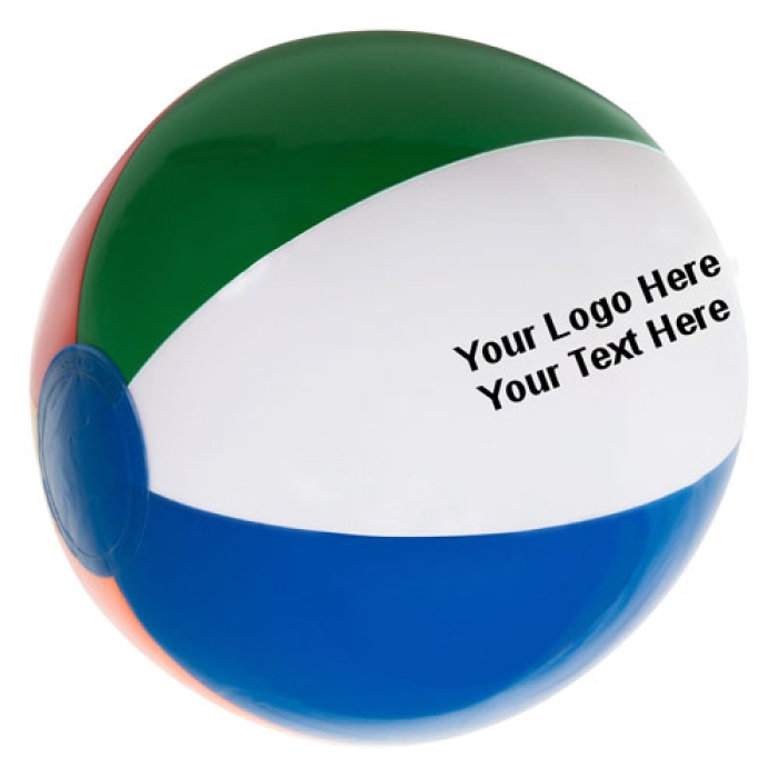 16 Inch Custom Imprinted Inflatable Beach Balls