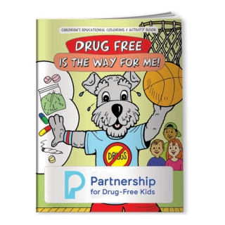 Custom Printed Coloring Books - Drug Free is the Way for Me!