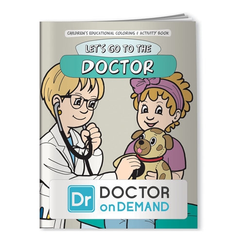 Promotional Logo Coloring Books Lets Go to the Doctor