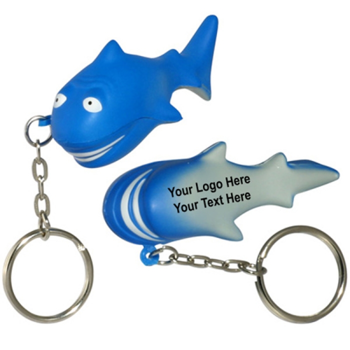 Custom Printed Shark Key Chains