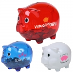 Promotional Translucent Piggy Banks - 3 Colors