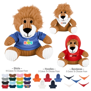 Custom Printed 6 Inch Rory Corduroy Lions