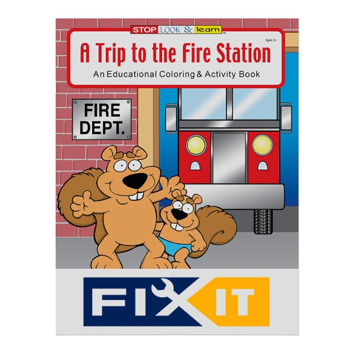Personalized A Trip To The Fire Station Coloring Books