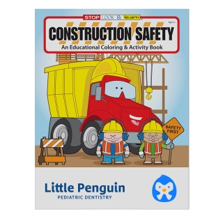 Imprinted Construction Safety Coloring Books