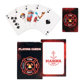 Imprinted Fire Safety Playing Cards