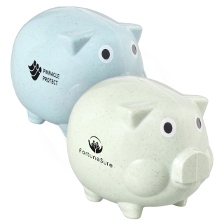 Personalized Classic Wheat Straw Piggy Banks