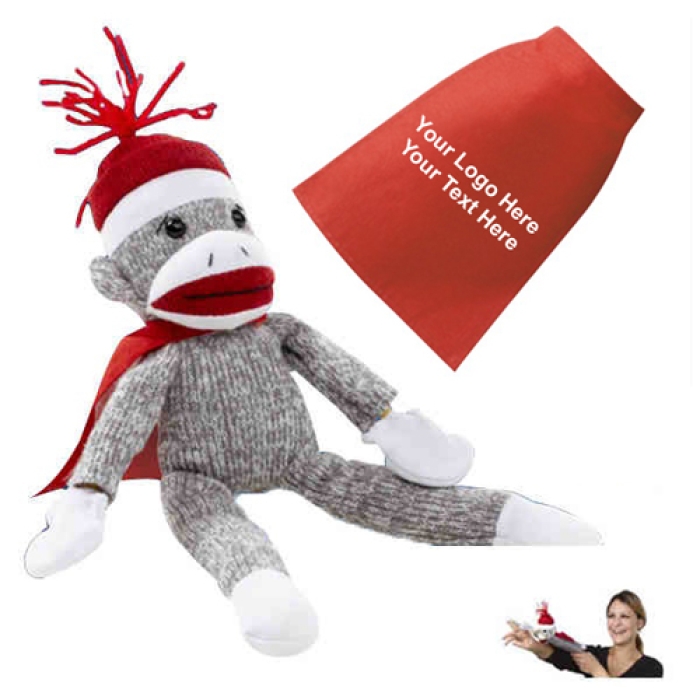Imprinted Flying Shrieking Classic Sock Monkeys