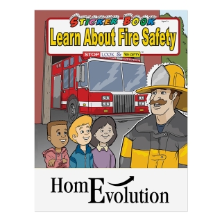 Personalized Learn About Fire Safety Stickers Books