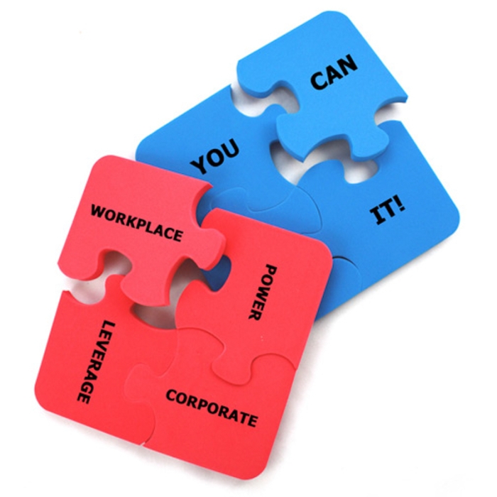 Custom Printed 6 Inch Four Piece Puzzles