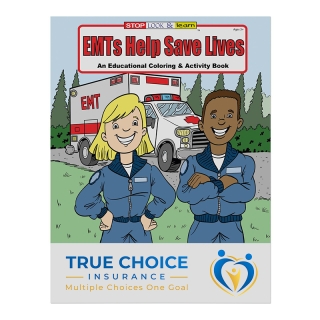 Custom Imprinted EMTS Help Save Lives Coloring Books