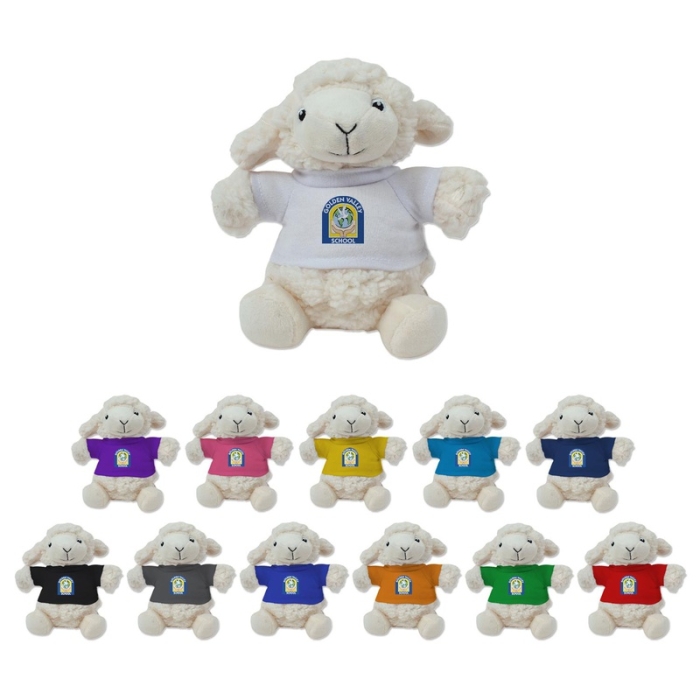 Custom Imprinted 6 Inch Polyester Lily Lambs