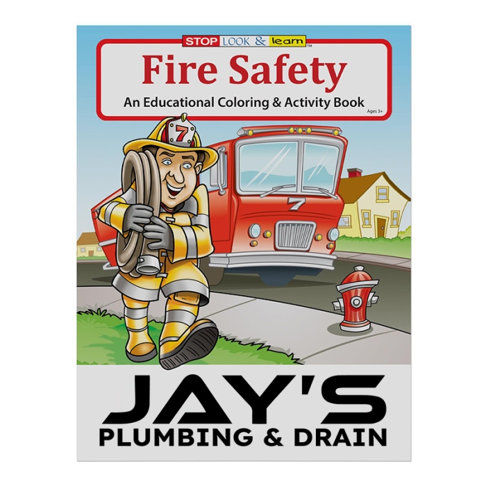 Custom Fire Safety Coloring Books