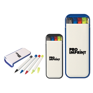 Custom Printed Logo 4-In-1 Writing Set