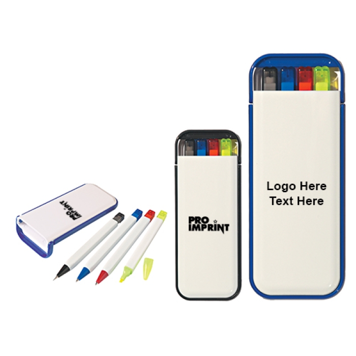 Custom Printed Logo 4-In-1 Writing Set