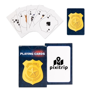 Custom Printed Police Safety Playing Cards