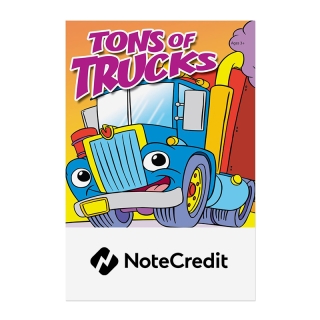 Custom Imprinted Tons of Trucks Activity Pads