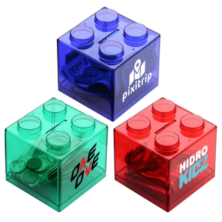 Custom Logo Imprinted Money Stack Coin Banks