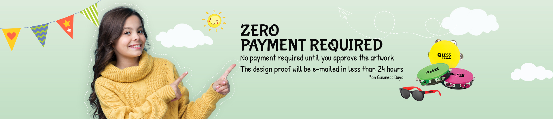 Zero Payment Required